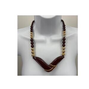 Acrylic Beaded Bib Necklace